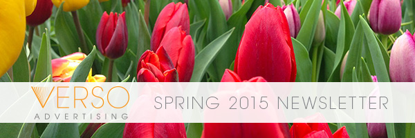 Verso Spring 2015 Newsletter